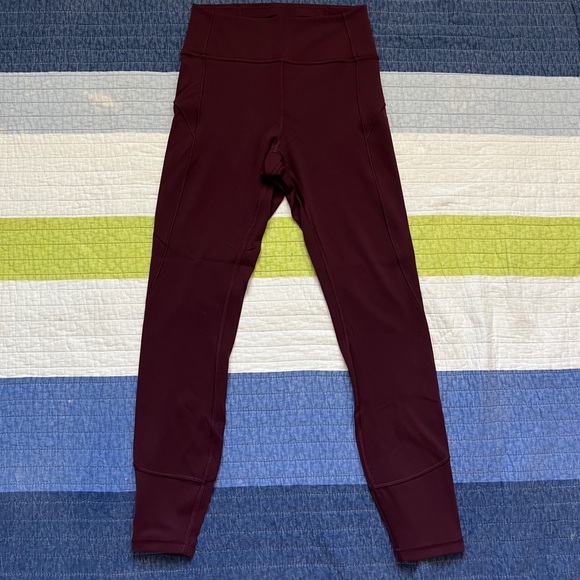 Lululemon In Movement 25” - Dark Red (Garnet?) - Picture 3 of 9